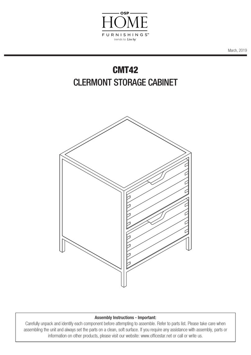 OSP Home Furnishings CMT42 Assembly instructions