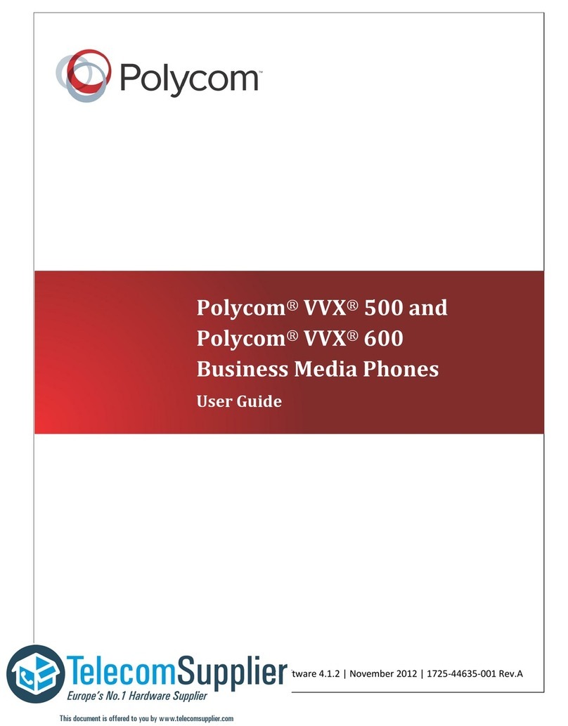 Polycom VVX 500 User manual