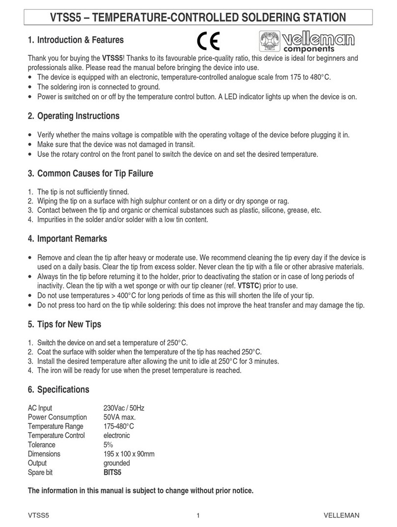 Velleman BITS5 quick start guide
