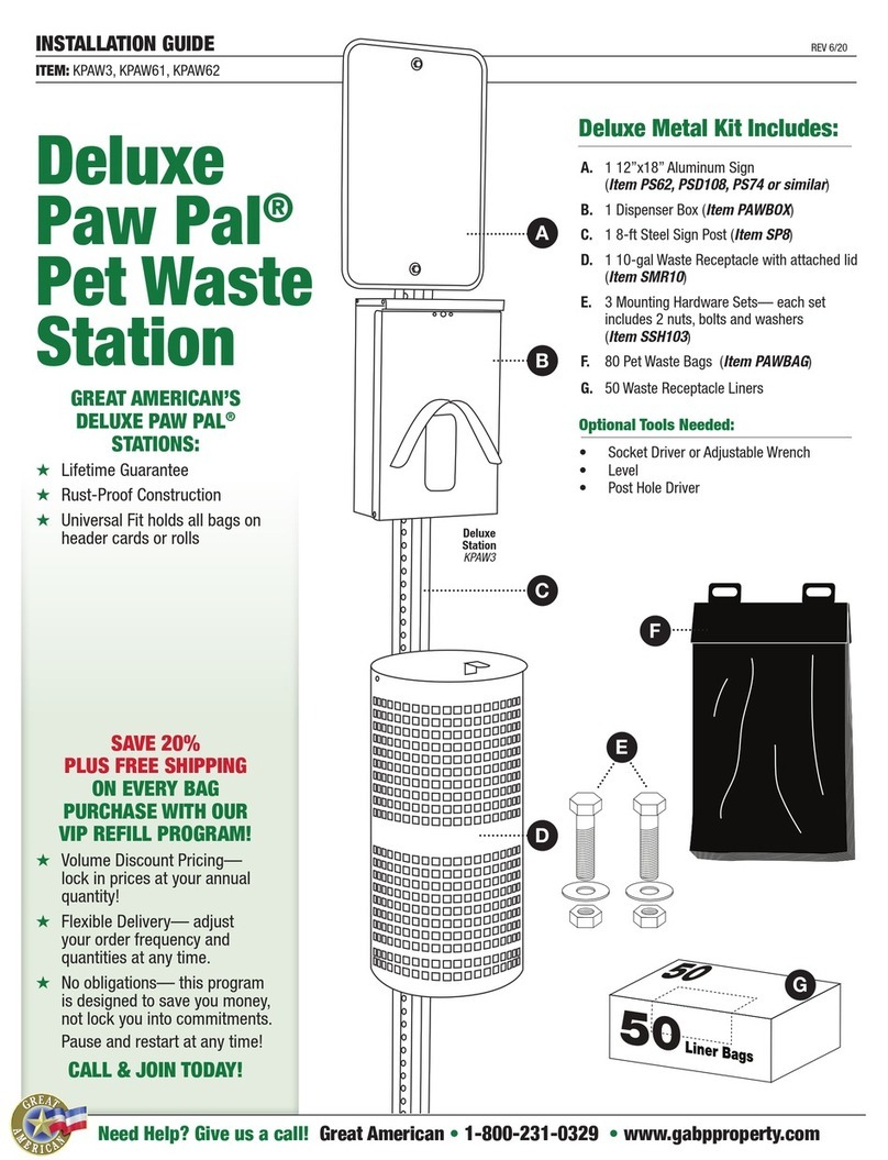 Great American Deluxe Paw Pal installation guide