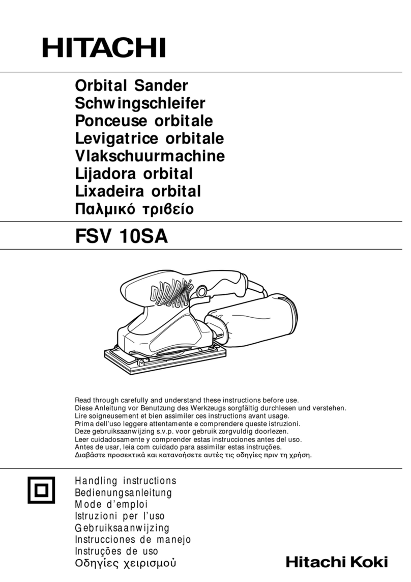 Hitachi Koki FSV 10SA Handling instructions