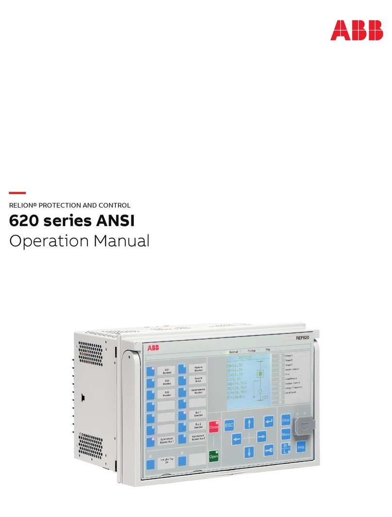 ABB Relion 620 Series User manual