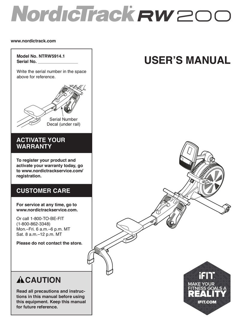 NordicTrack RW200 NTRW5914.1 user manual