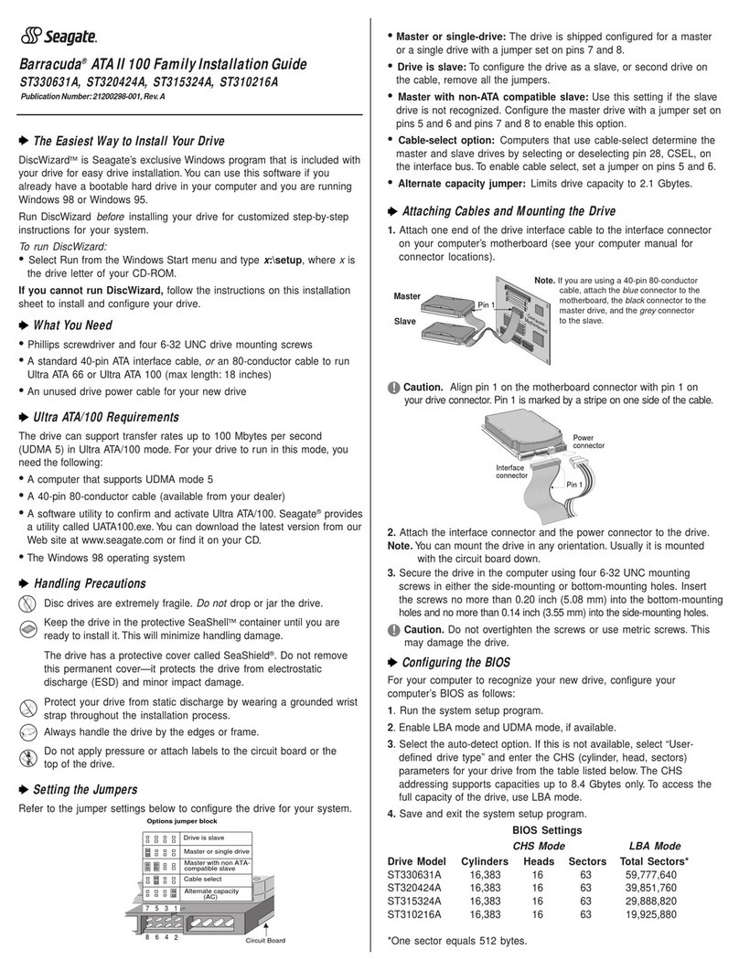 Seagate ST330631A User manual Seagate ST330631A User manual