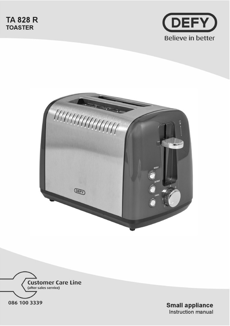 Defy TA 828 R User manual