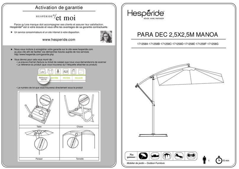 Hesperide 171258A manual