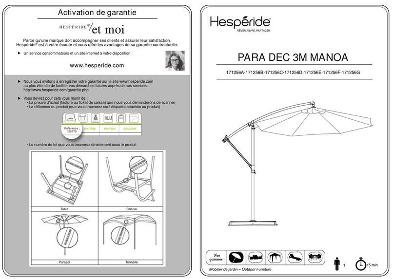 Hesperide MANOA User manual