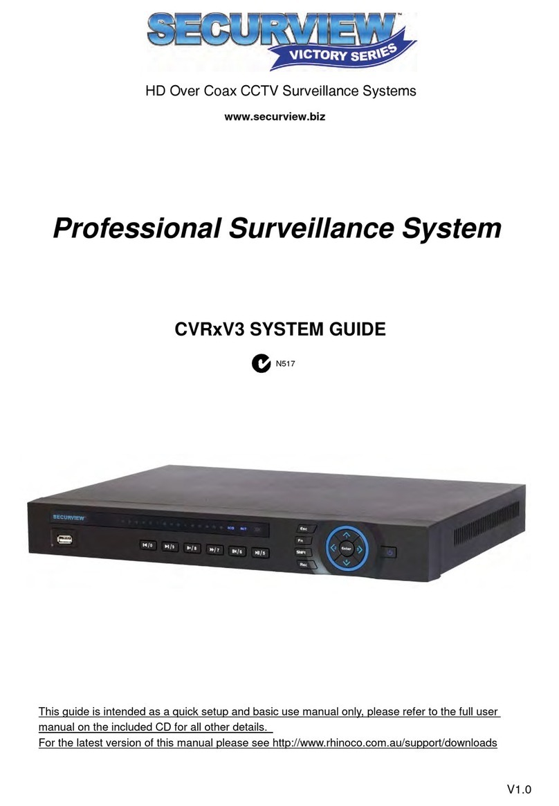 SecurView CVR V3 Series System guide