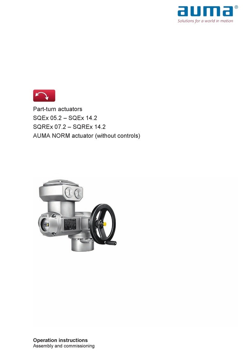 AUMA SQEx 05.2 Operation instructions