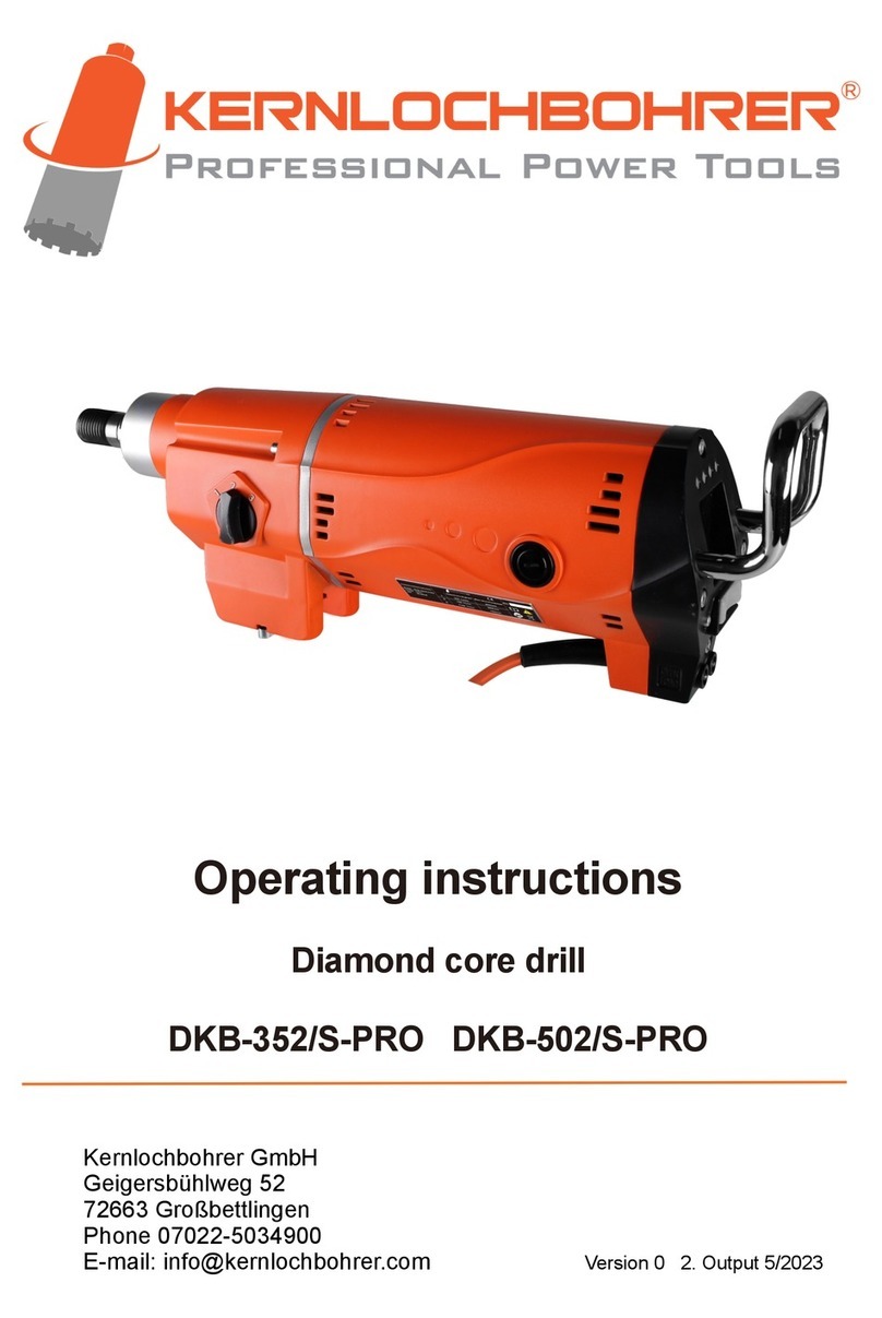 Kernlochbohrer DKB-352/S-PRO operating instructions