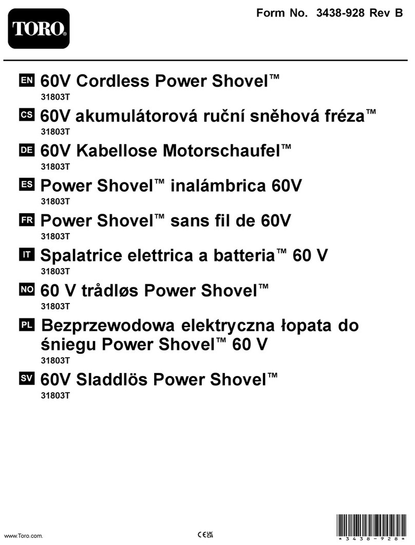 Toro Shovel 31803T User manual