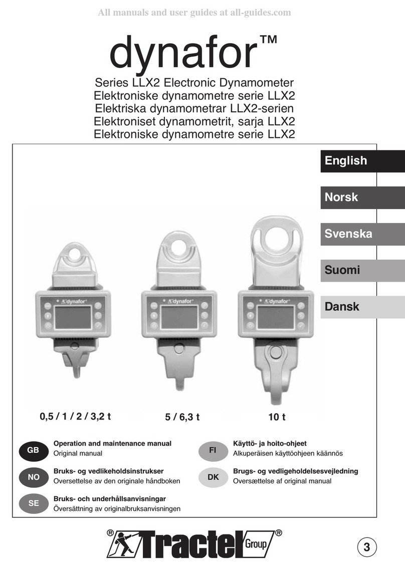 Tractel dynafor LLX2 Series Operation and maintenance manual