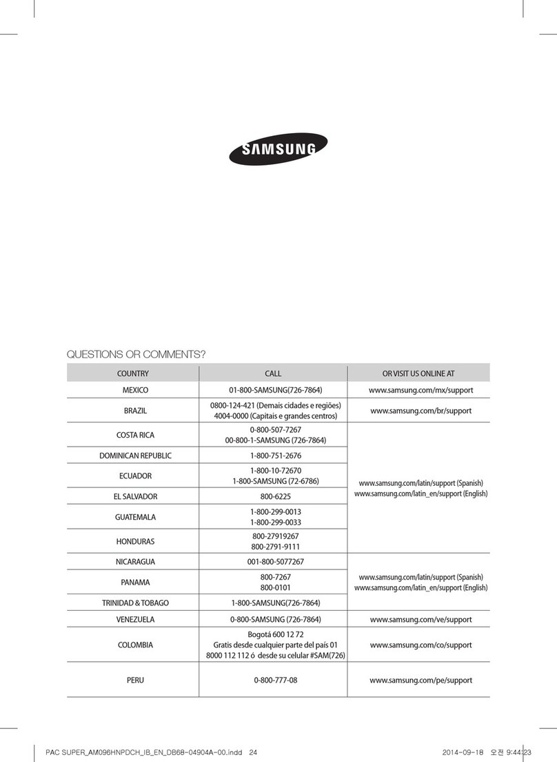 Samsung AM096HNPDCH Series User manual