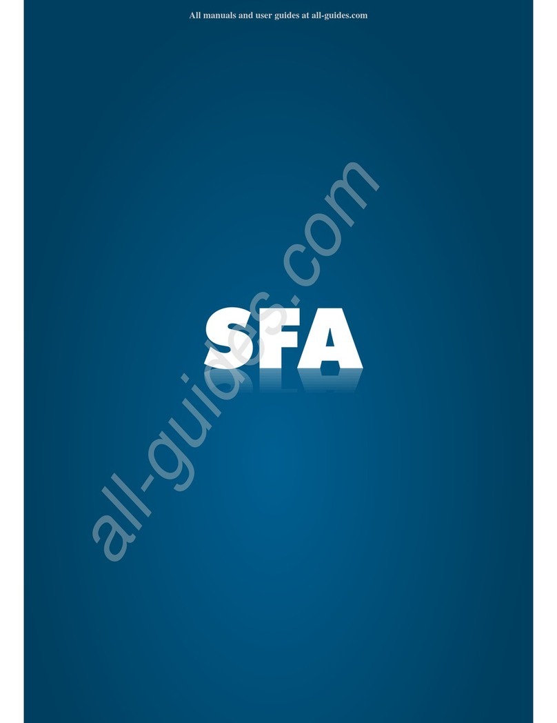 SFA SANICUBIC 2 PRO installation instructions