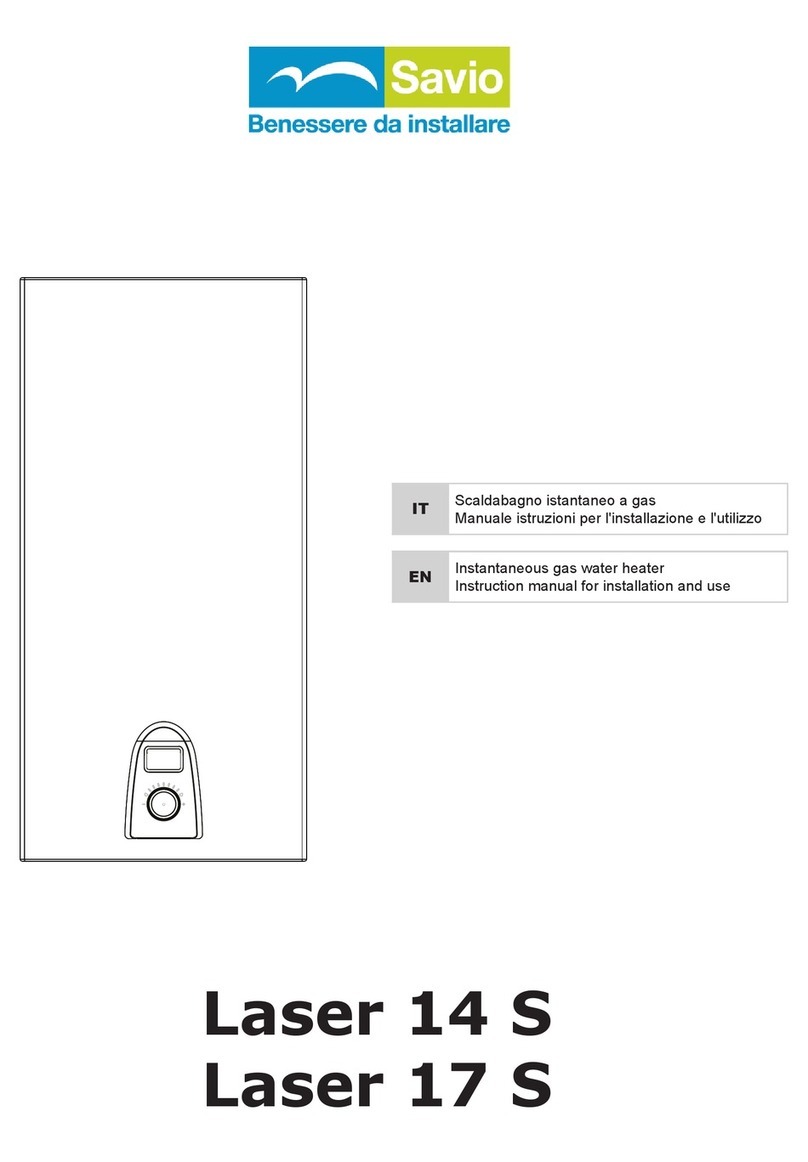 Savio Laser 14 S Instruction manual for installation and use