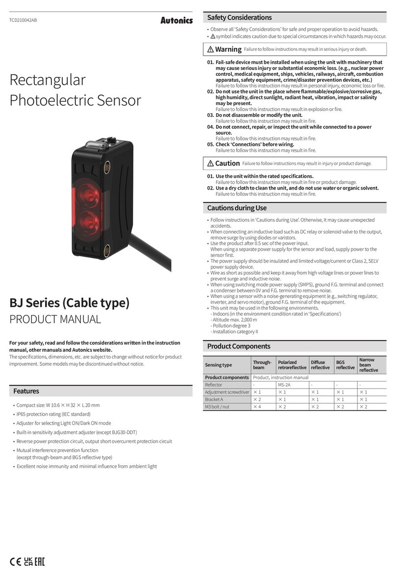 Autonics BJ Series User manual