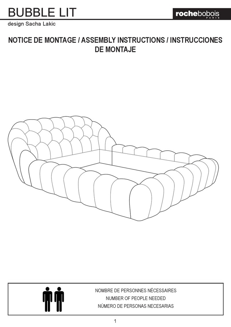 Roche Bobois BUBBLE LIT Assembly instructions