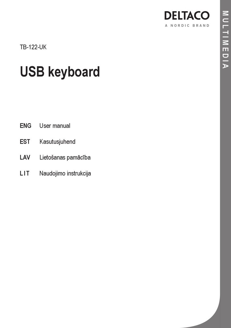 Nordic DELTACO TB-122-UK user manual