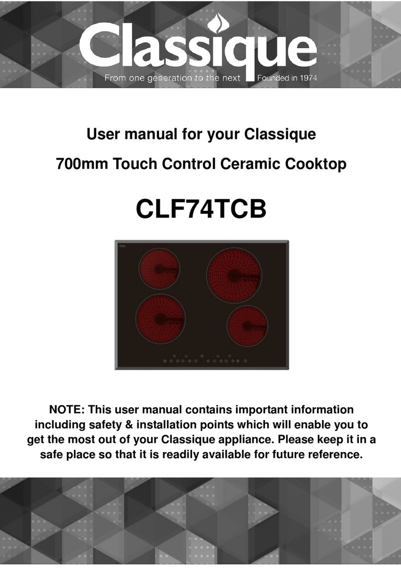 Classique CLF74TCB User manual