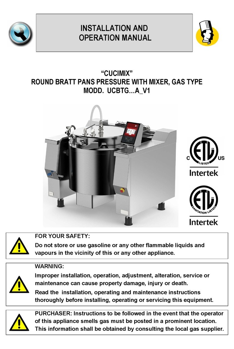 Firex CUCIMIX UCBTG AV1 Series User manual