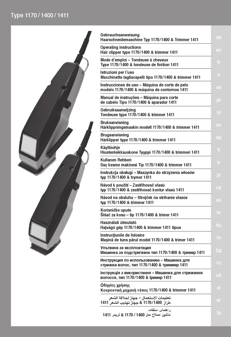 Moser 1406-0076 operating instructions