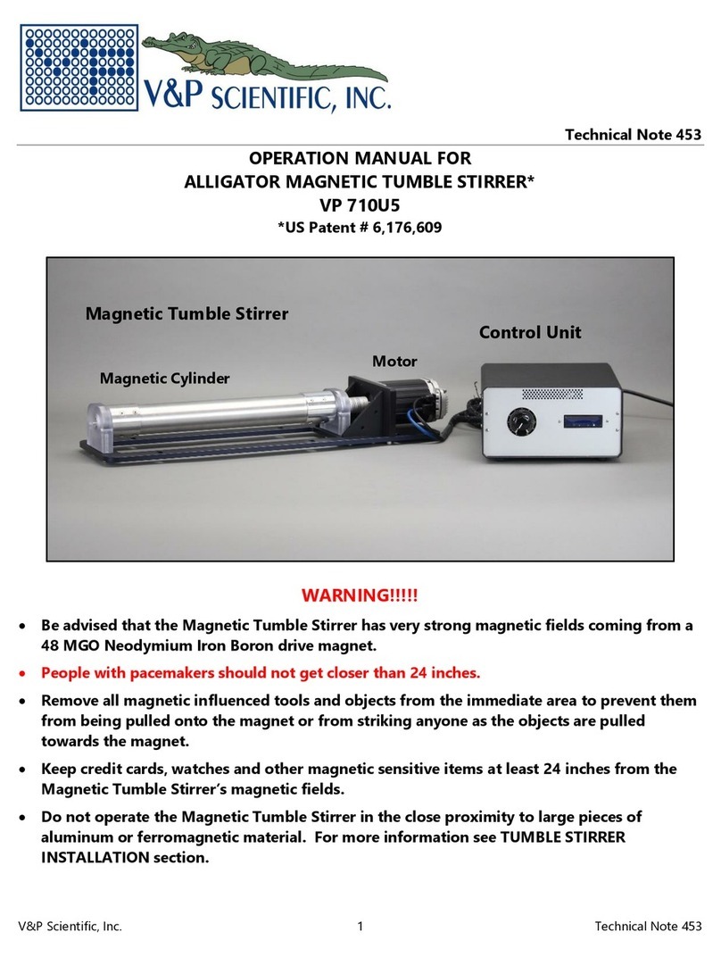 V&P Scientific VP 710U5 Operation manual V&P Scientific VP 710U5 Operation manual