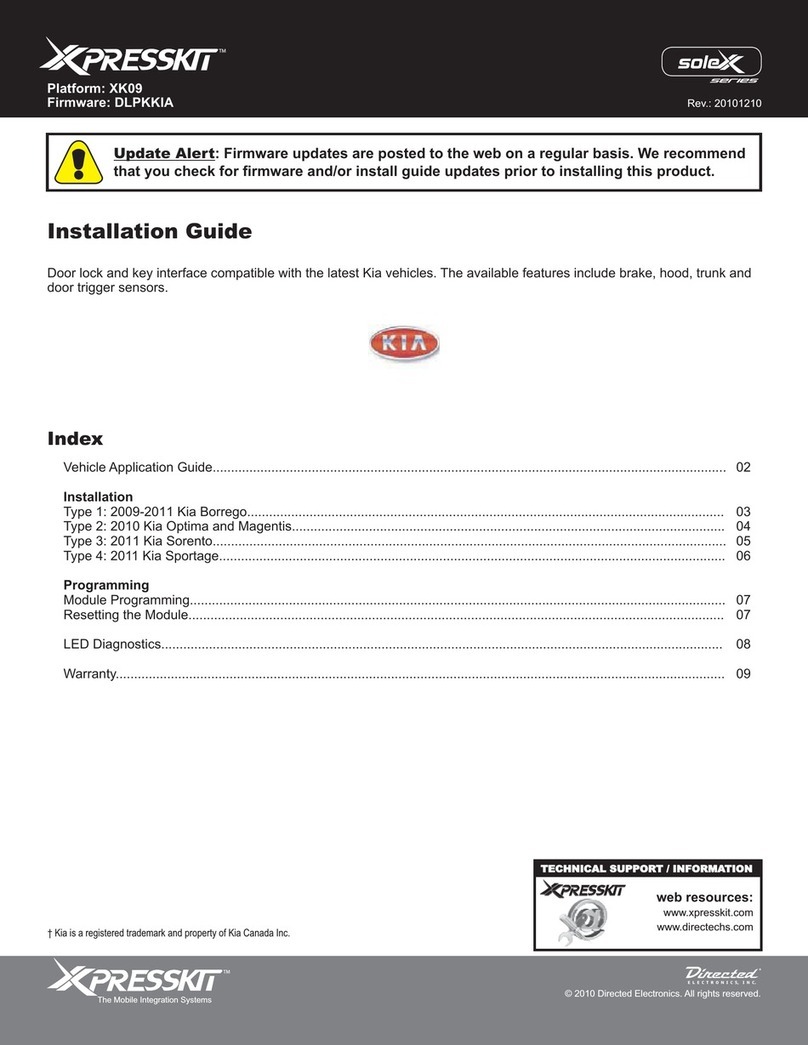 Directed Xpresskit Solex Series User manual
