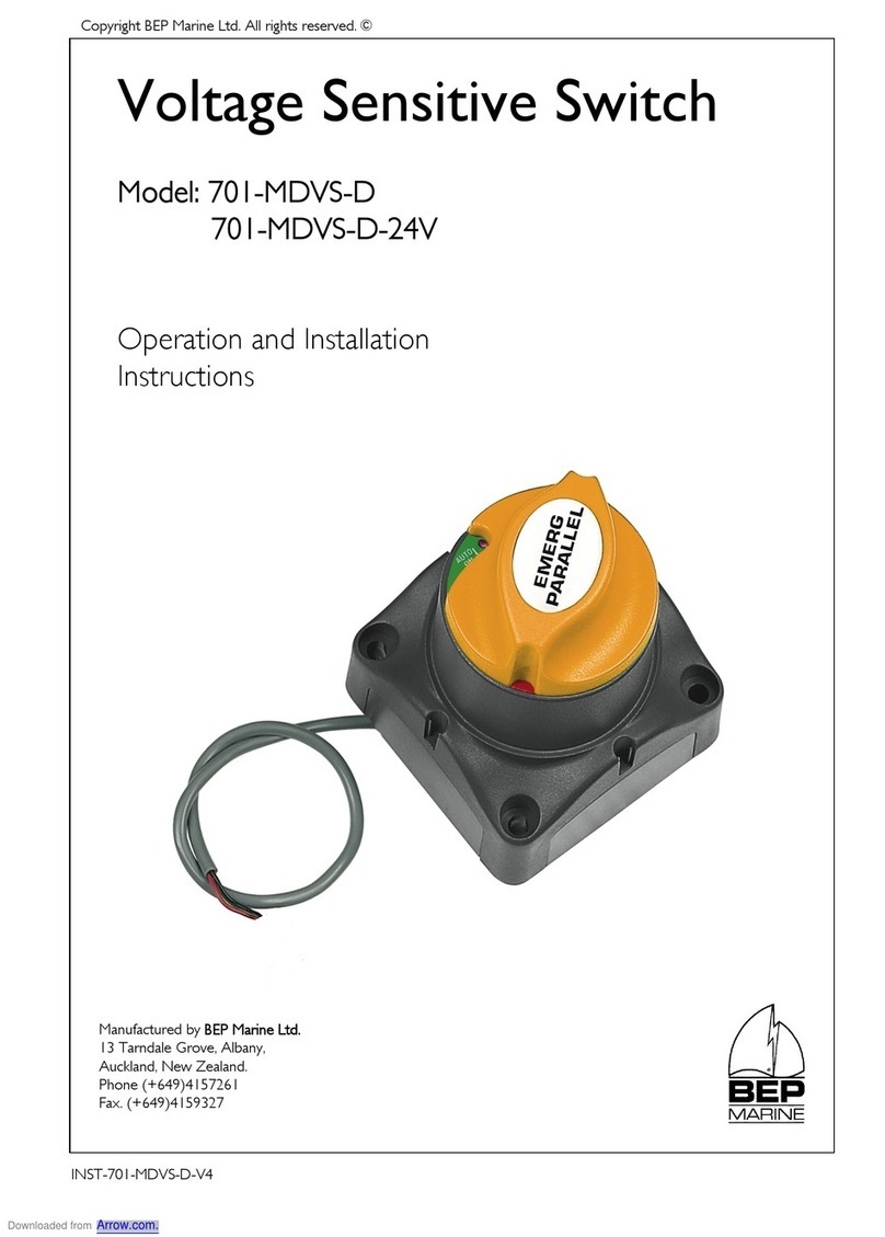 BEP Marine 701-MDVS-D User manual