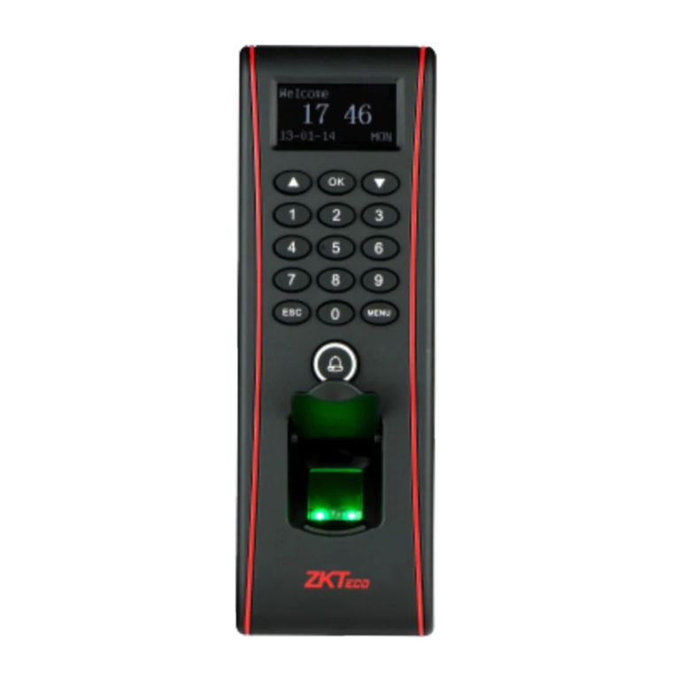ZKTeco F17 User manual