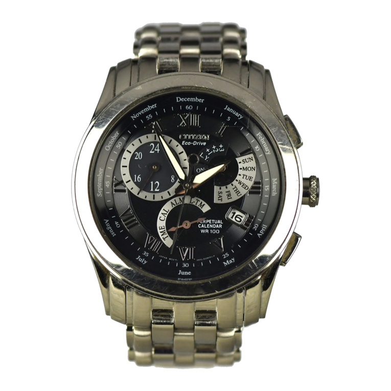 Citizen Quartz E870 User manual