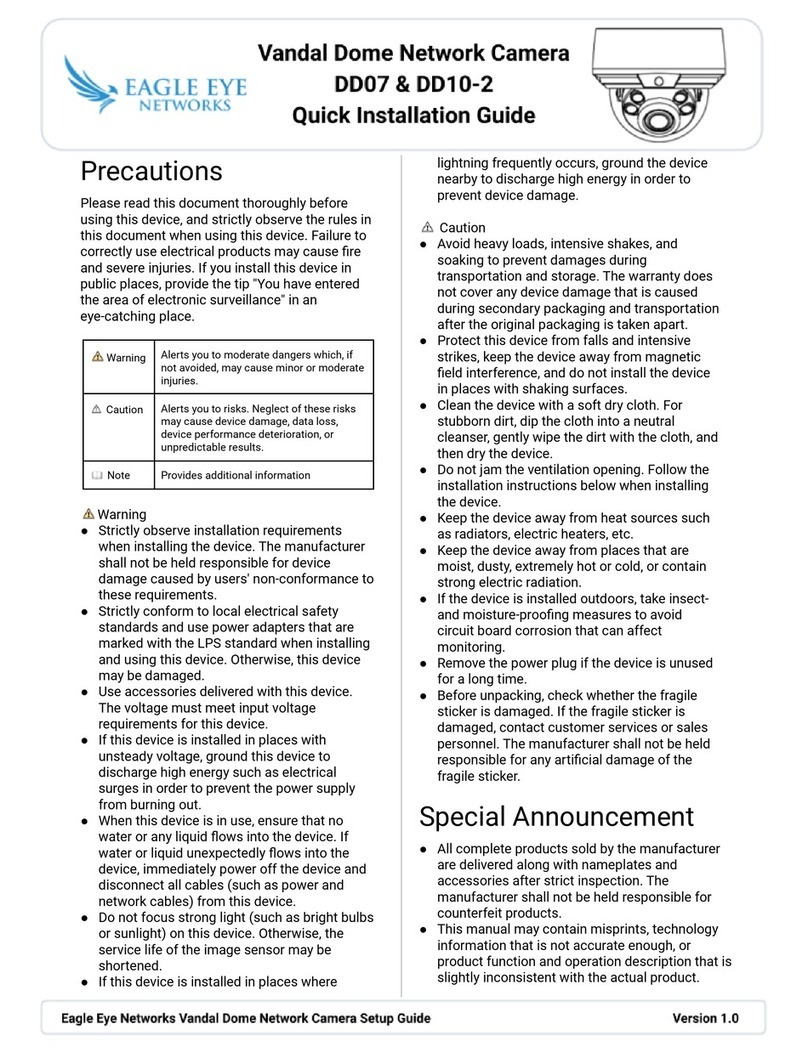 Eagle Eye Networks DD07 Quick installation guide Eagle Eye Networks DD07 Quick installation guide