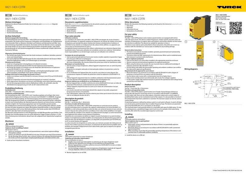 turck IM21-14Ex-CDTRi User manual