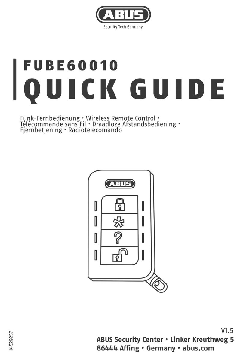 Abus FUBE60010 User manual Abus FUBE60010 User manual
