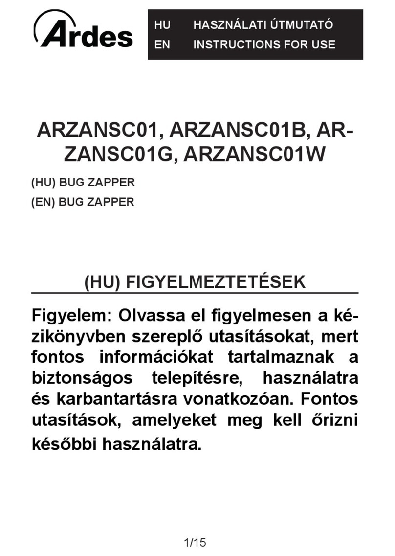ARDES ARZANSC01 Instructions for use