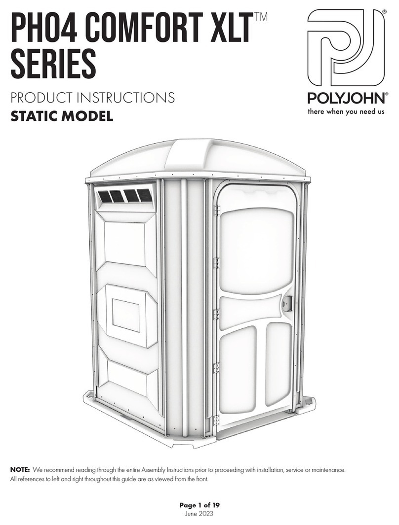 PolyJohn PH04 COMFORT XLT Series Product instructions