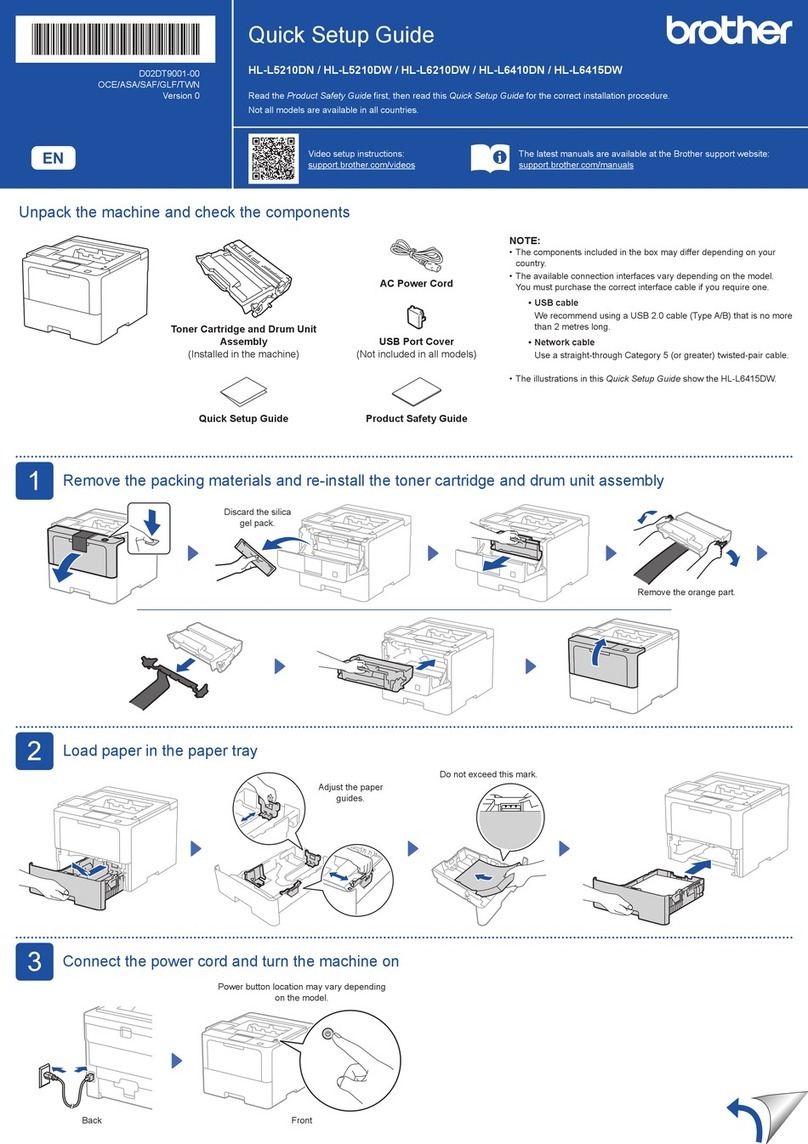 Brother HL-L5210DN User manual