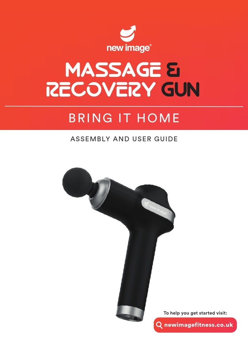 New Image MASSAGE & RECOVERY GUN Assembly and user's guide