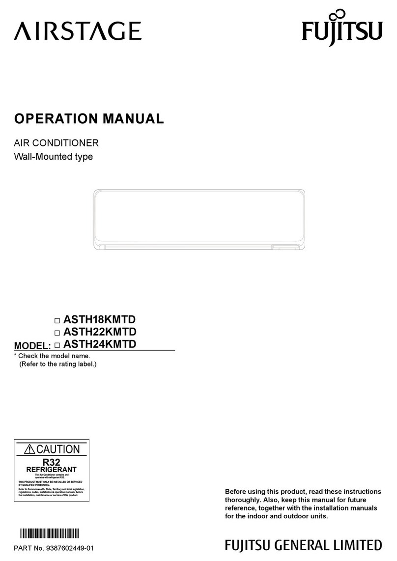 Fujitsu AIRSTAGE ASTH18KMTD User manual Fujitsu AIRSTAGE ASTH18KMTD User manual