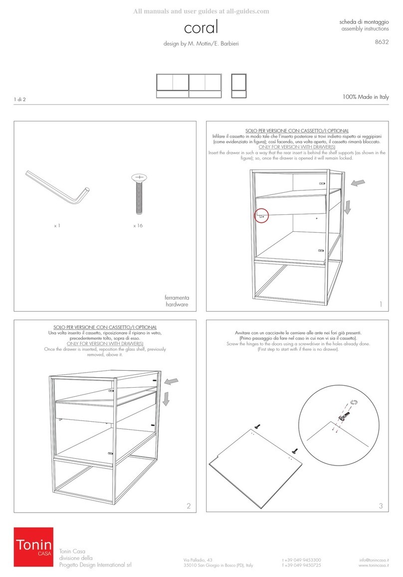TONIN CASA coral 8632 Assembly instructions