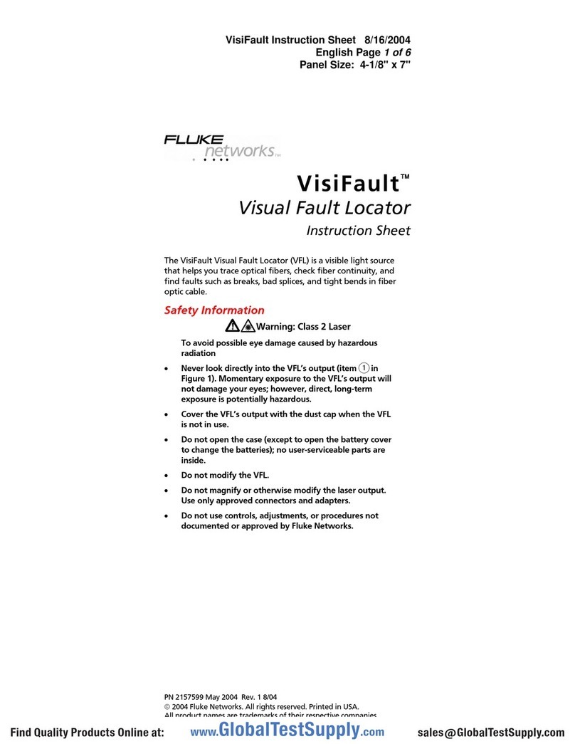 Fluke VisiFault User manual