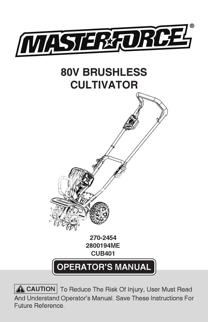 MasterForce CUB401 Operator's manual