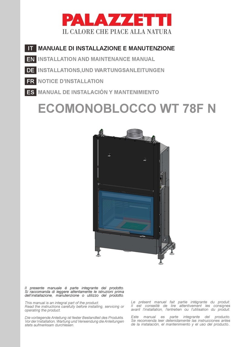 Palazzetti ECOMONOBLOCCO WT 78F N Manual Palazzetti ECOMONOBLOCCO WT 78F N Manual