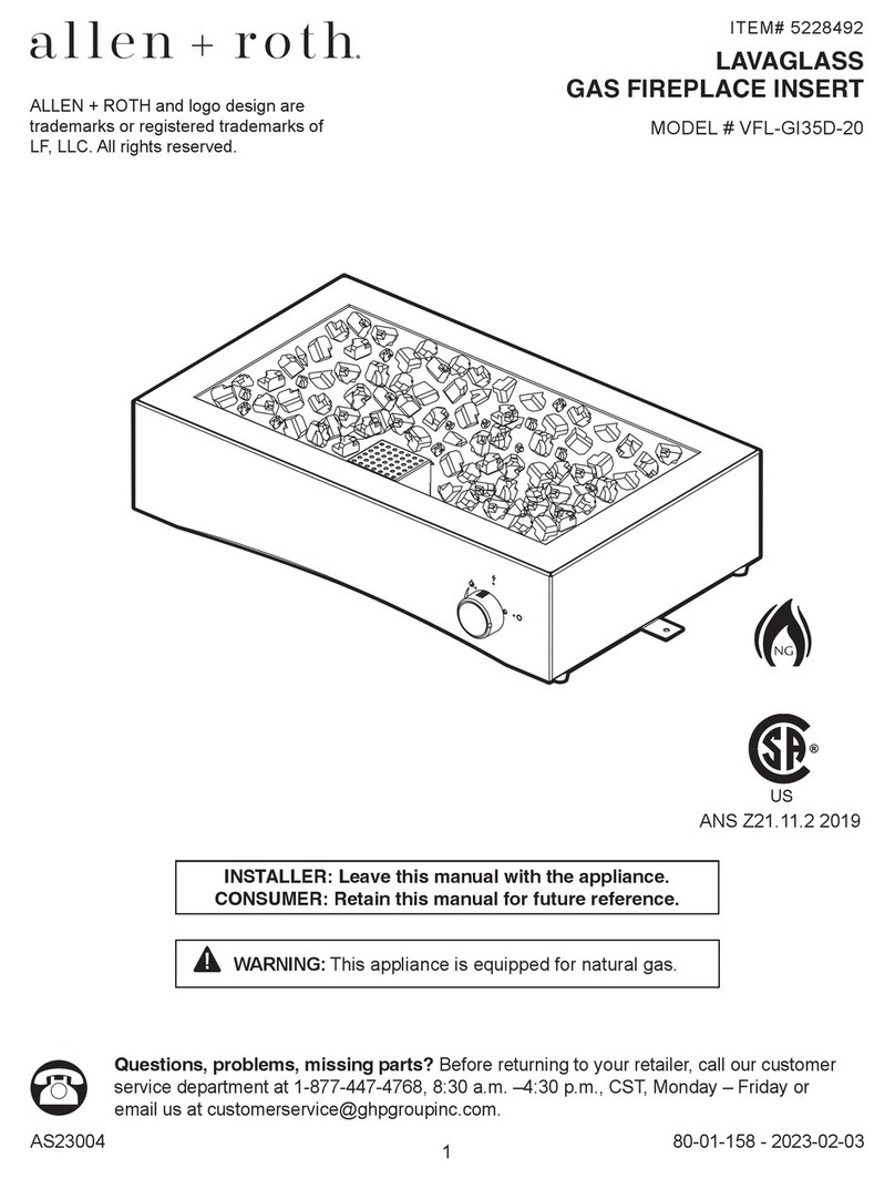Allen + Roth LAVAGLASS VFL-GI35D-20 manual
