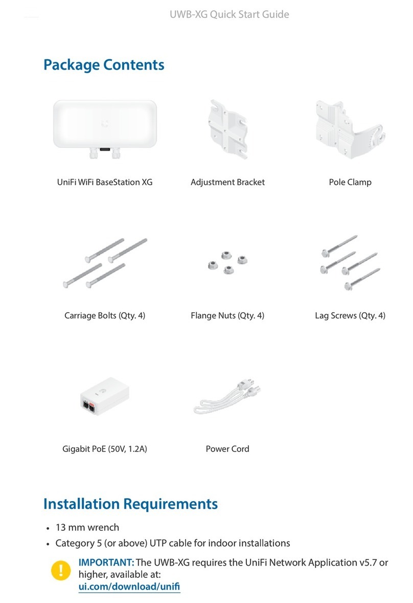 Ubiquiti UniFi WiFi BaseStation XG quick start guide