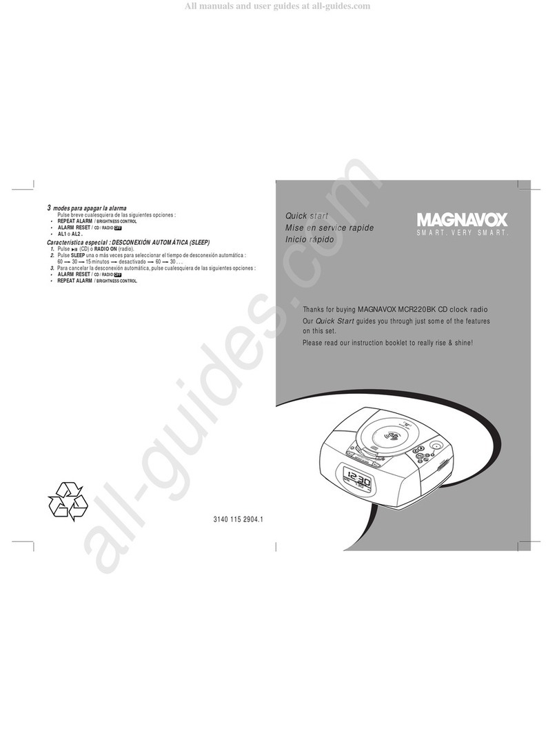Magnavox MCR220BK quick start