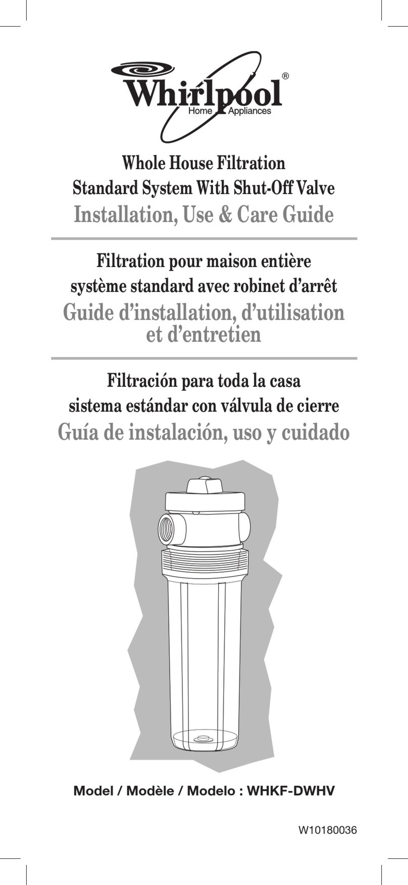 Whirlpool WHKF-DWHV User manual