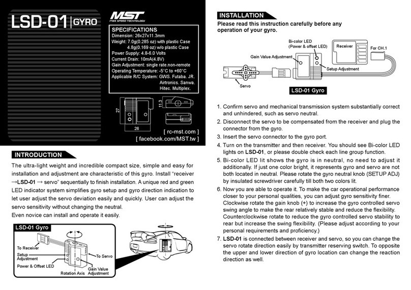 MST LSD-01 GYRO User manual