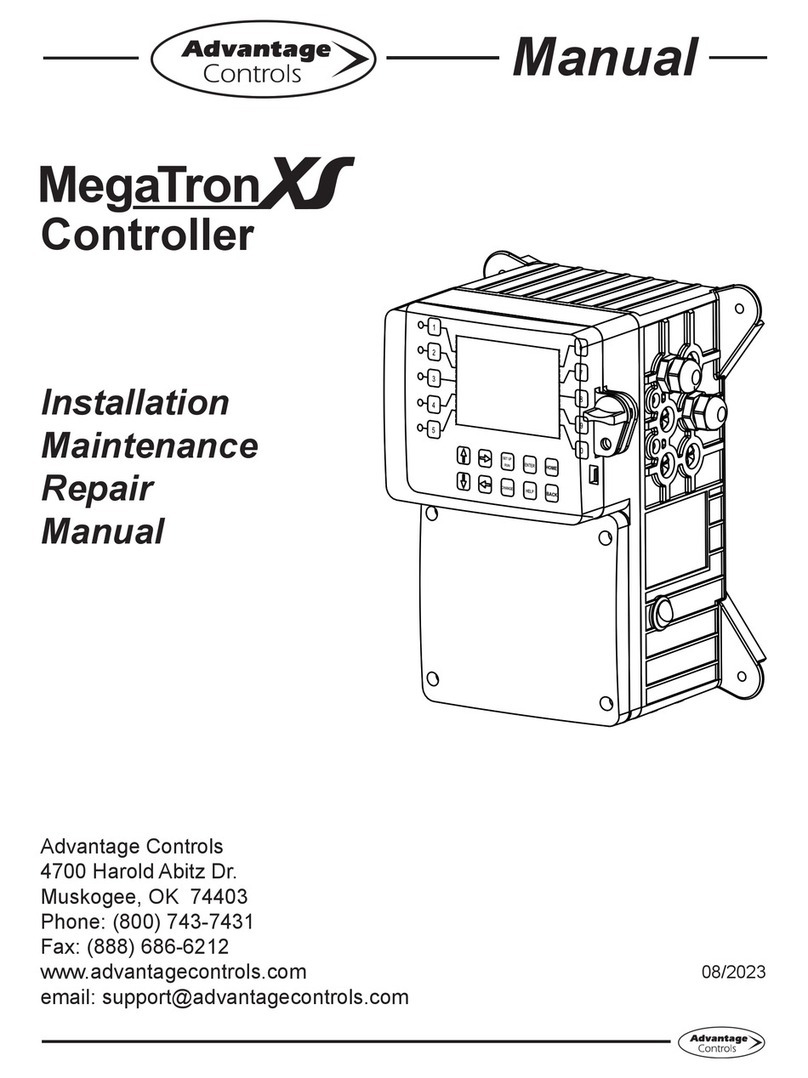 Advantage Controls MegatronXS Operating instructions Advantage Controls MegatronXS Operating instructions