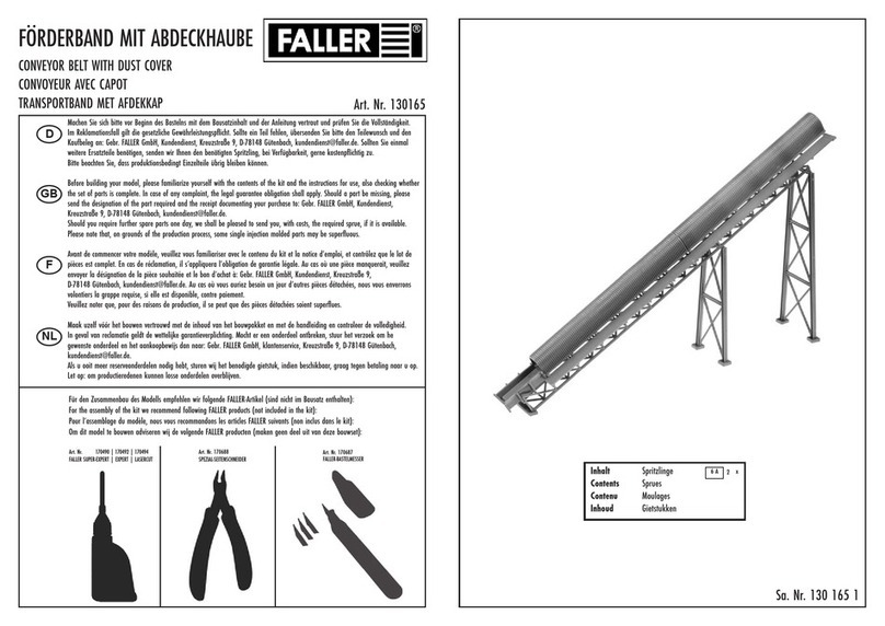 Faller 130165 User manual