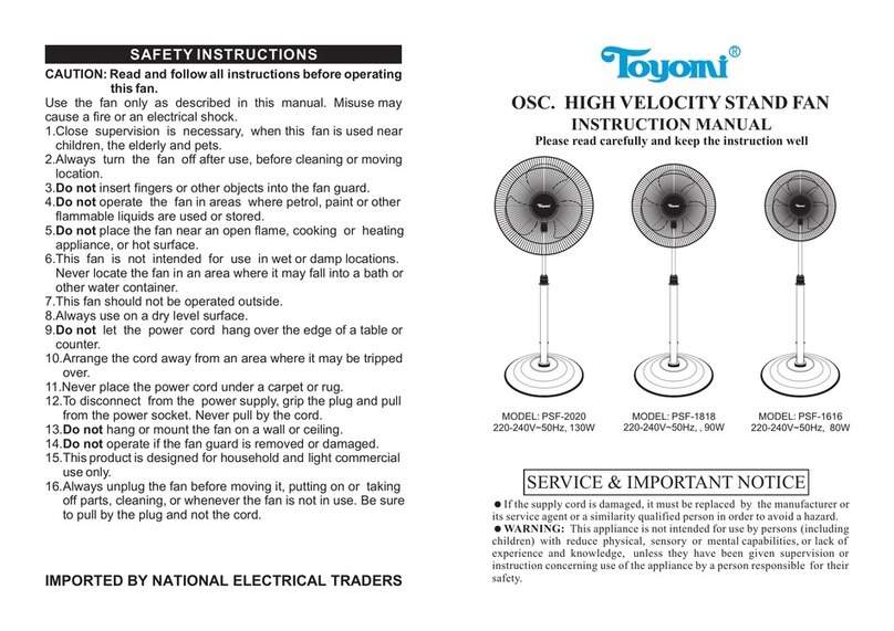 Toyomi PSF-2020 instruction manual